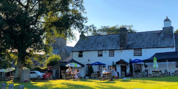 The Royal Oak Inn on Meavy village green